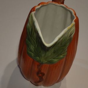 Vintage Ceramic Pumpkin Pitcher